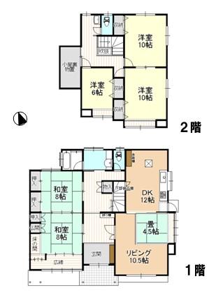 Floor plan. 31,800,000 yen, 5LDK, Land area 321.44 sq m , Building area 186.26 sq m floor plan