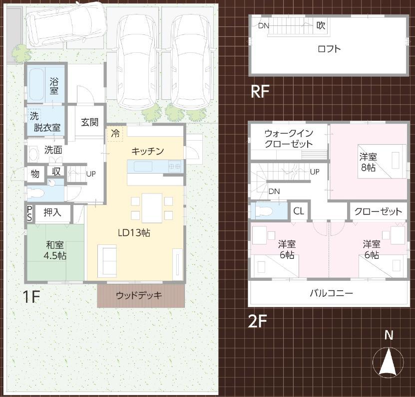 Floor plan. Price 32,800,000 yen, 4LDK+S, Land area 177.06 sq m , Building area 112.62 sq m