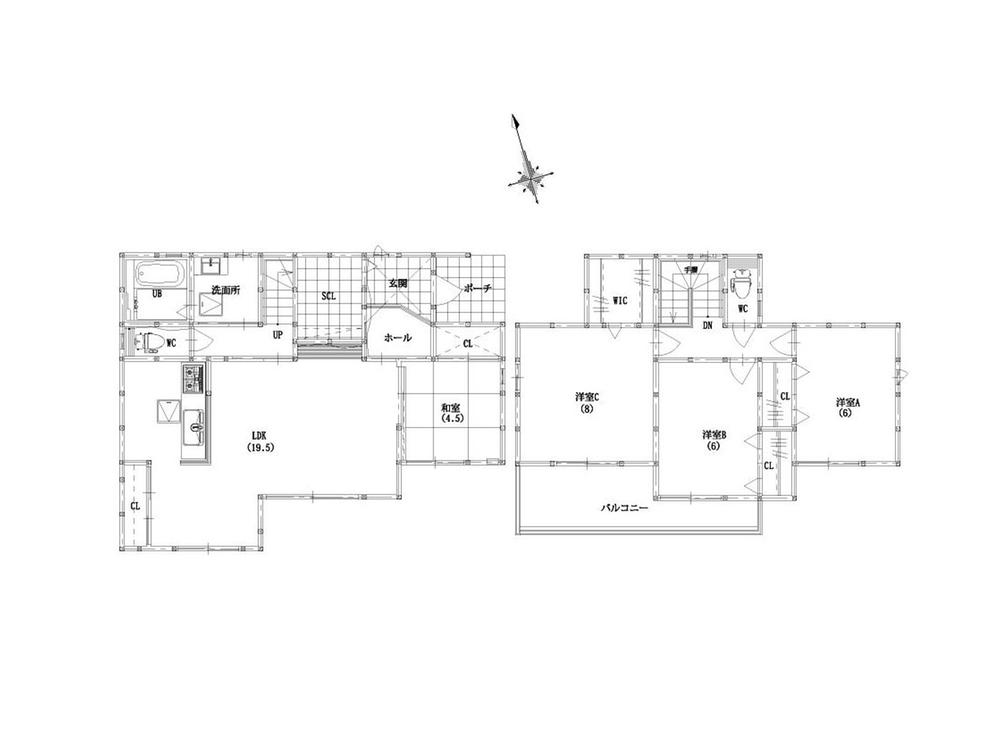 Floor plan. 29,900,000 yen, 4LDK, Land area 138.35 sq m , Building area 110.97 sq m