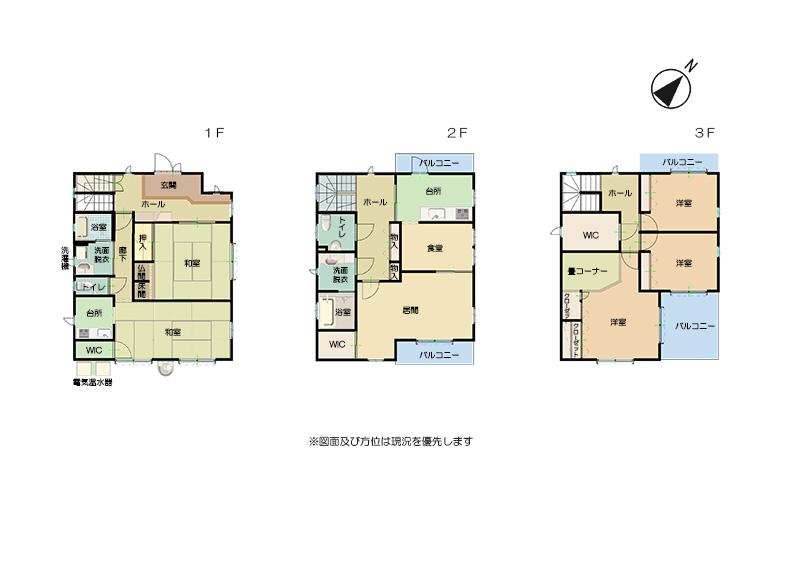 Floor plan. 61 million yen, 5LDK + S (storeroom), Land area 309.45 sq m , Building area 205.13 sq m