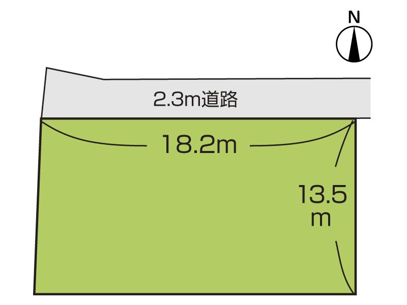 Compartment figure. Land price 8 million yen, Land area 247.53 sq m