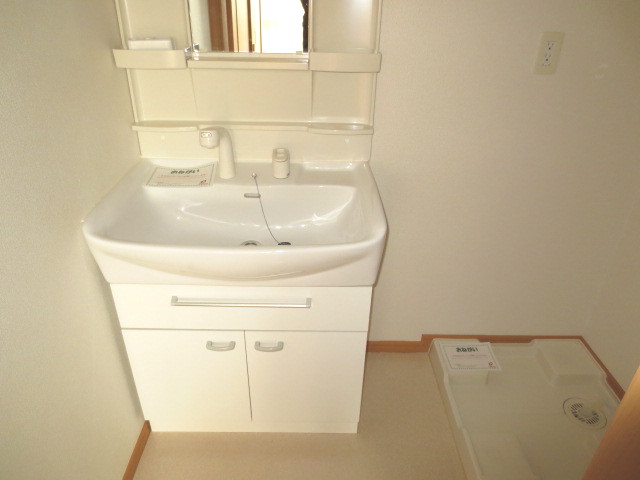 Washroom. Washbasin with shower, Laundry Area