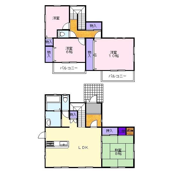 Floor plan. 25,800,000 yen, 4LDK, Land area 174.47 sq m , Building area 117.58 sq m