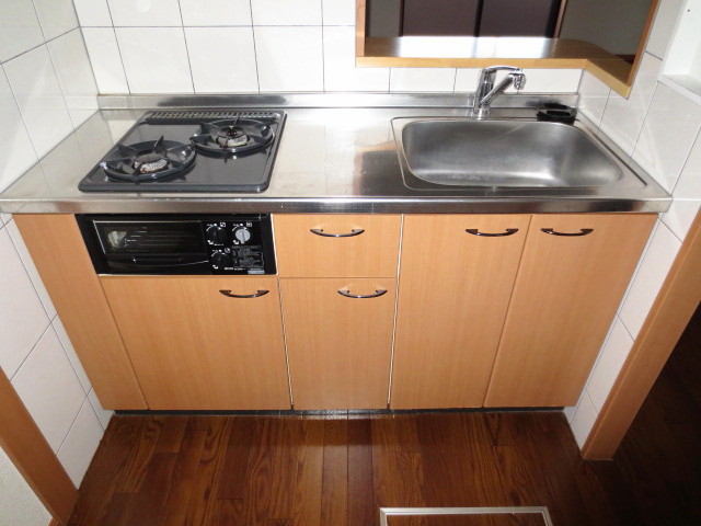 Kitchen. Sink (with 2 lot gas stoves)