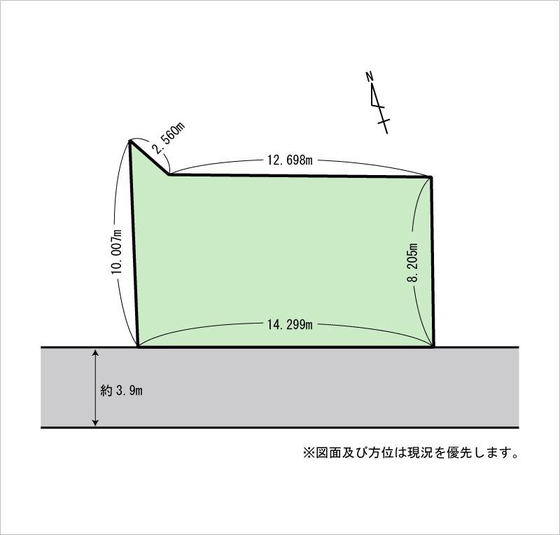 Compartment figure. Land price 14,240,000 yen, Land area 120.66 sq m