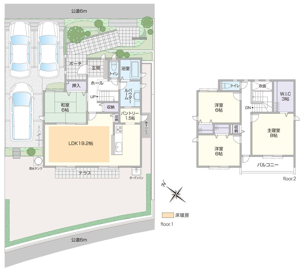 Floor plan. (D-3 No. land), Price 40,300,000 yen, 4LDK, Land area 235.51 sq m , Building area 119.42 sq m