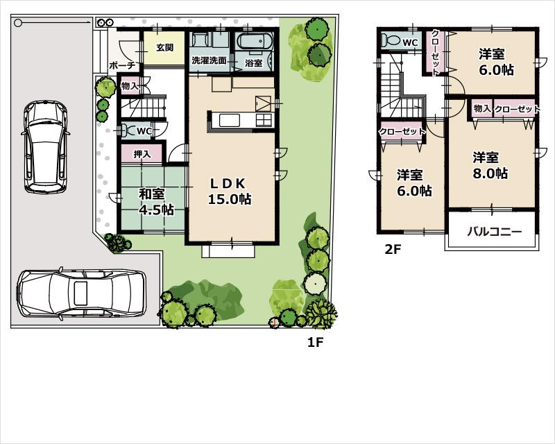 Floor plan. (Jtype), Price 26,300,000 yen, 4LDK, Land area 165.02 sq m , Building area 101.03 sq m