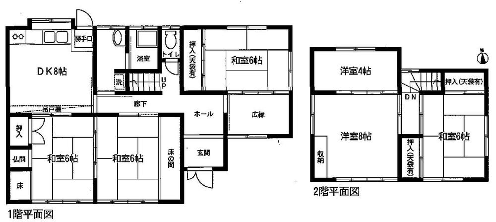 Floor plan. 16.8 million yen, 5DK + S (storeroom), Land area 260 sq m , Building area 112.61 sq m