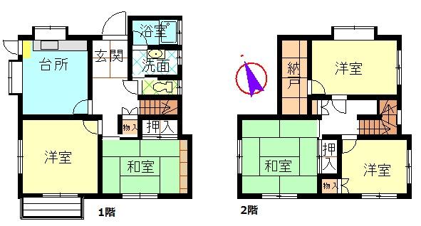 Floor plan. 22,700,000 yen, 5DK, Land area 357.38 sq m , Building area 103.9 sq m