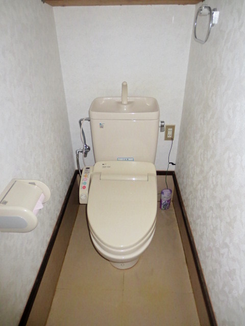 Toilet. WC first floor warm water cleaning toilet seat