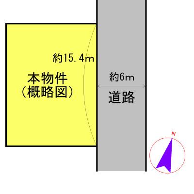 Compartment figure. Land price 6 million yen, Land area 206.62 sq m