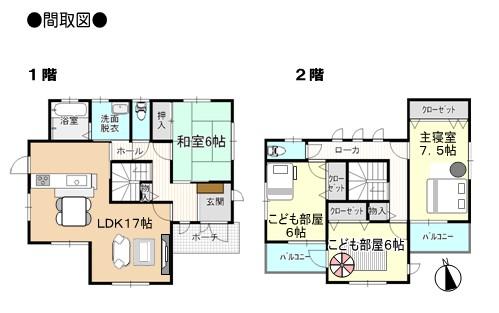 Floor plan. 23.4 million yen, 4LDK, Land area 237.33 sq m , Building area 110.96 sq m floor plan