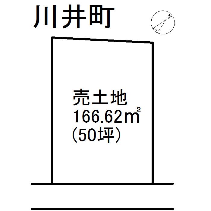 Compartment figure. Land price 7.5 million yen, Land area 166.62 sq m
