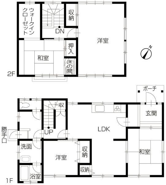 Floor plan. 13 million yen, 4LDK, Land area 242.5 sq m , Building area 123.97 sq m 4LDK