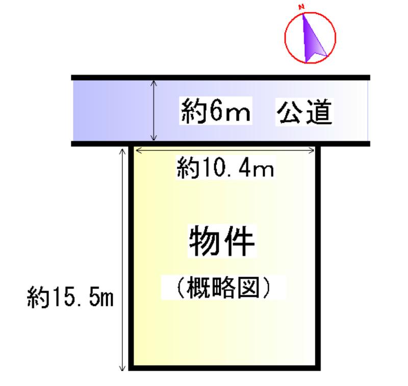Compartment figure. Land price 6.8 million yen, Land area 161.82 sq m
