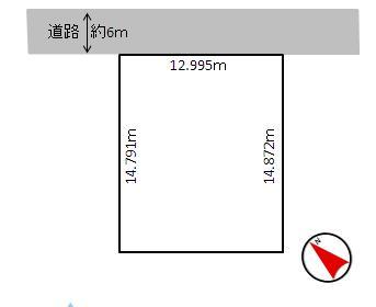 Compartment figure. Land price 9,911,000 yen, Land area 192.74 sq m