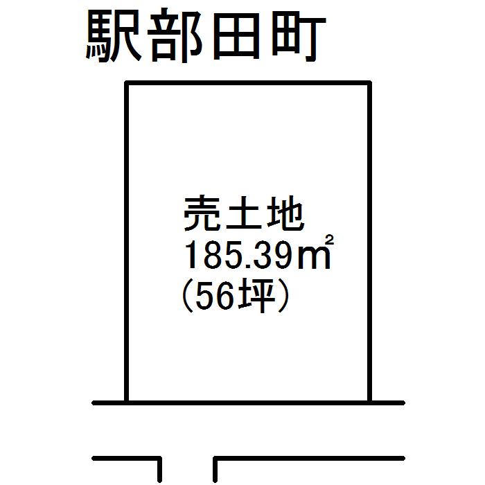 Compartment figure. Land price 5.8 million yen, Land area 185.39 sq m