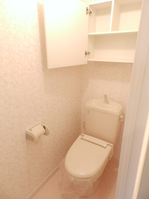 Toilet. Heating is with a toilet seat ^^ storage rack also GOOD