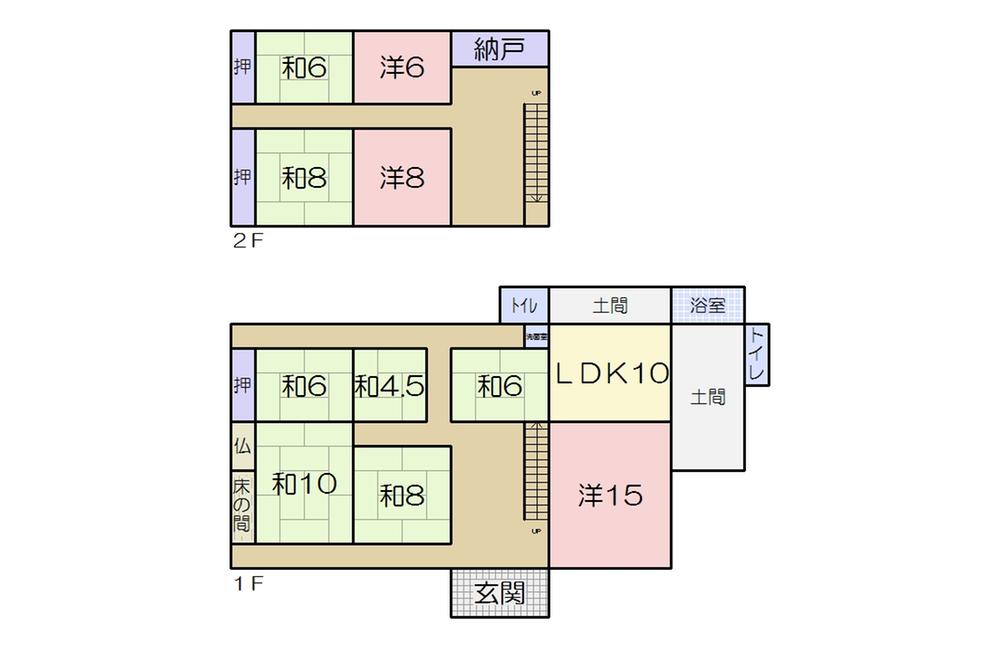 Floor plan. 22,800,000 yen, 9LDK, Land area 1,150.41 sq m , Building area 272.09 sq m