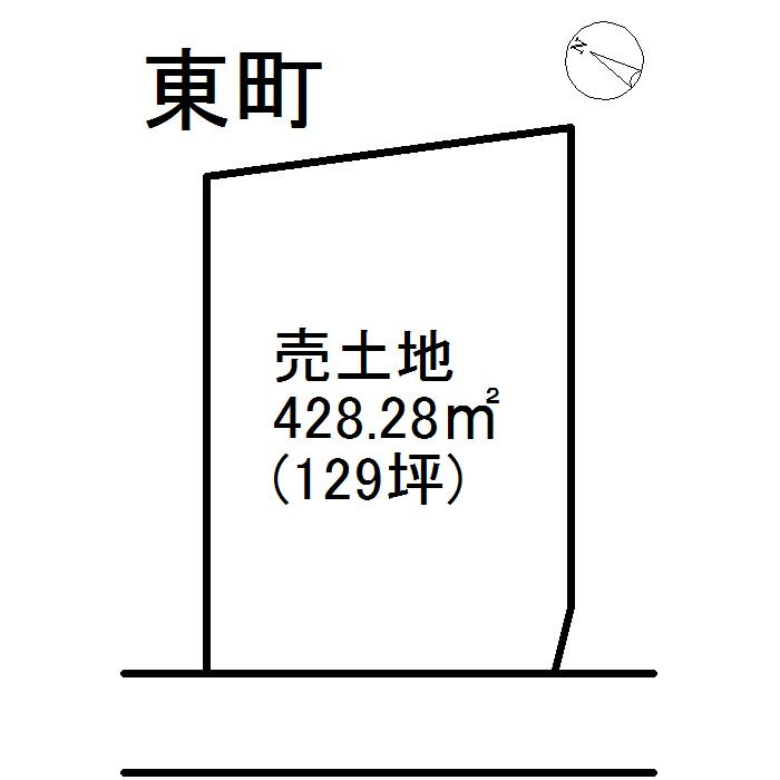Compartment figure. Land price 12 million yen, Land area 428.28 sq m