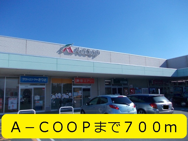 Supermarket. 700m to A-COOP Ureshino store (Super)