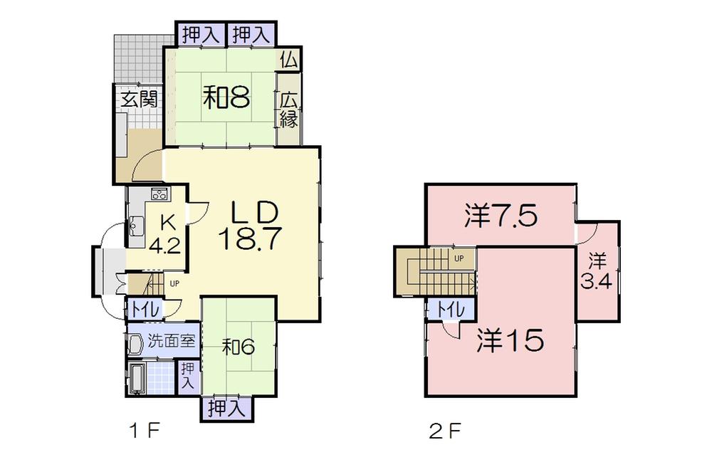 Floor plan. 13.3 million yen, 5LDK, Land area 338.56 sq m , Building area 139.88 sq m