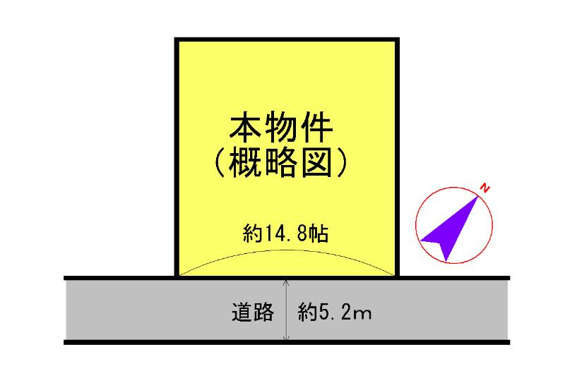 Compartment figure. Land price 7.3 million yen, Land area 244.2 sq m