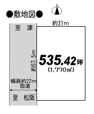 Compartment figure. Land price 59,400,000 yen, Land area 1,770 sq m compartment view