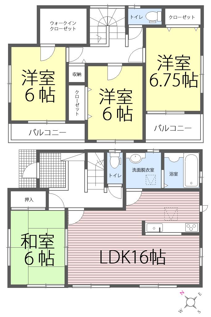 Floor plan. 22,800,000 yen, 4LDK, Land area 169.78 sq m , Building area 103.92 sq m