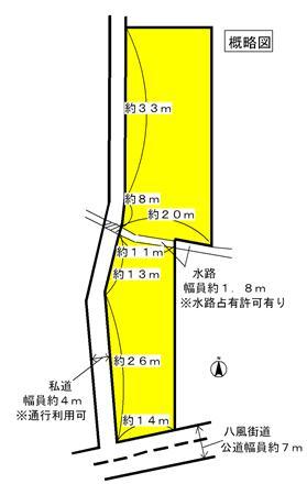 Compartment figure. Land price 9.9 million yen, Land area 1,349 sq m