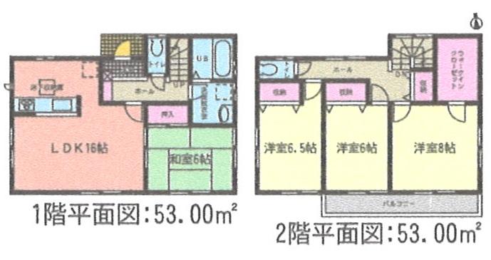 Floor plan. (1 Building), Price 23.8 million yen, 4LDK+S, Land area 158.7 sq m , Building area 106 sq m