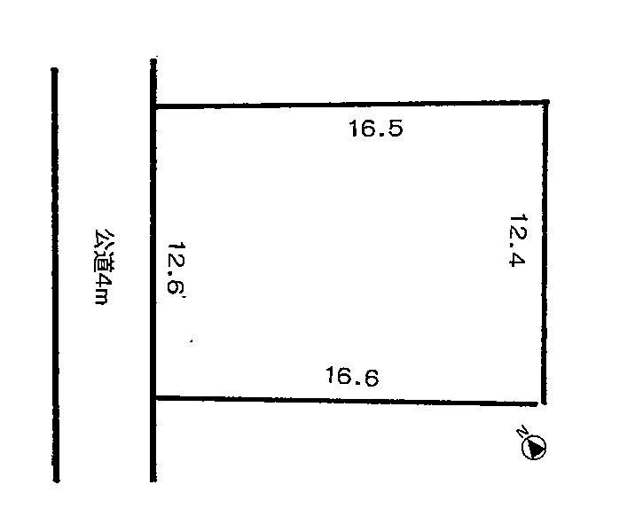 Compartment figure. Land price 3.13 million yen, Land area 207 sq m