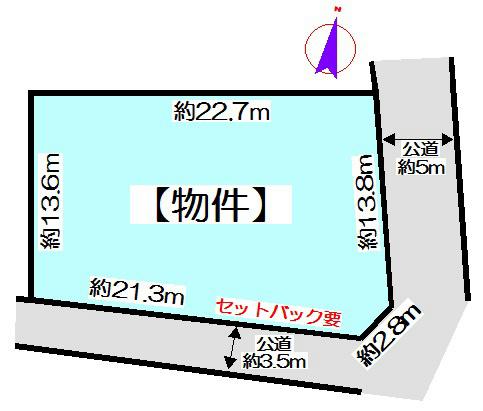 Compartment figure. Land price 14.8 million yen, Land area 331 sq m