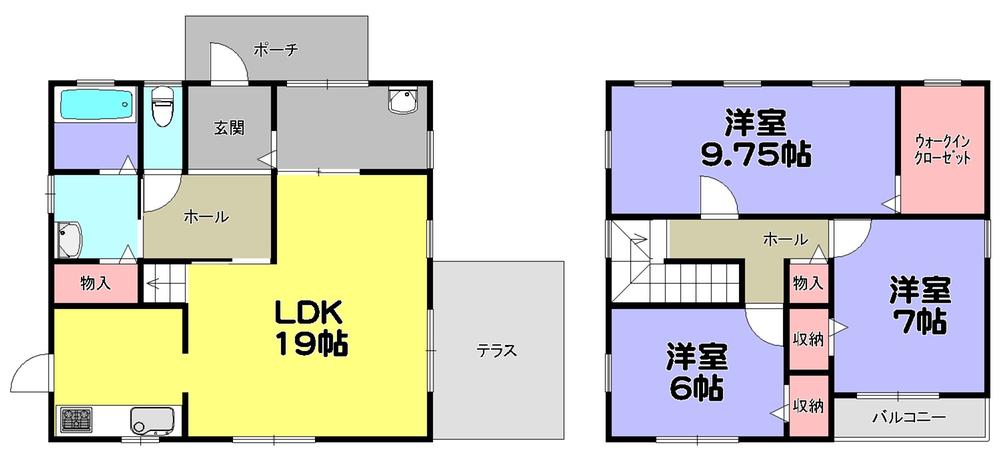 Floor plan. 23.8 million yen, 3LDK + S (storeroom), Land area 238.86 sq m , Building area 109.72 sq m