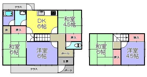 Floor plan. 8.8 million yen, 5DK, Land area 219.66 sq m , Building area 86.64 sq m