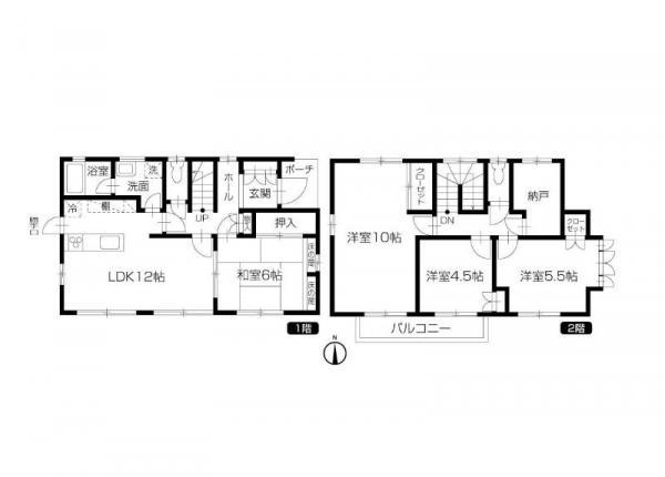 Floor plan. 15.8 million yen, 4LDK+S, Land area 222.7 sq m , Building area 117.72 sq m