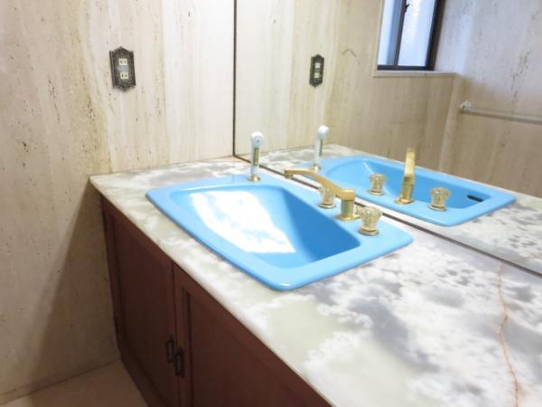 Wash basin, toilet. Appearance atmosphere of 1F basin of such like a hotel