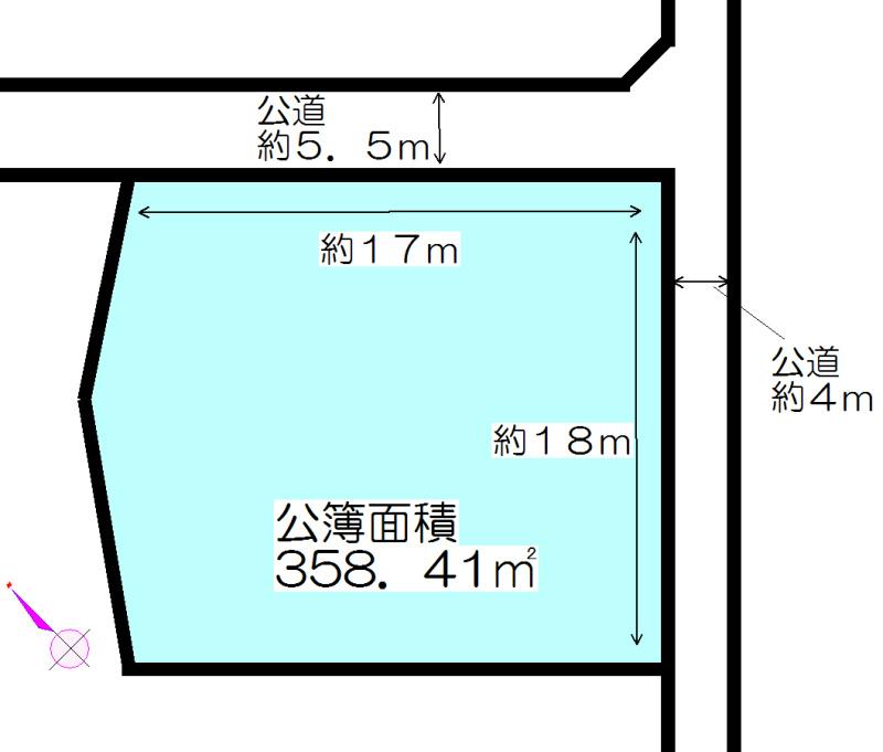 Compartment figure. Land price 15.9 million yen, Land area 358.41 sq m