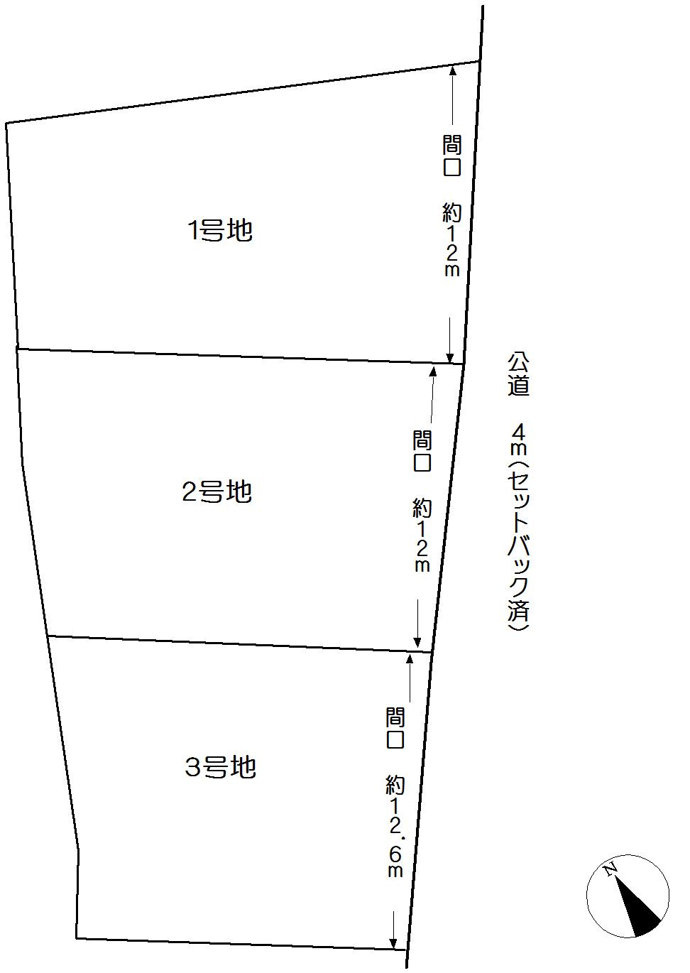 Compartment figure. Land price 9.8 million yen, Land area 188.17 sq m 3 No. land