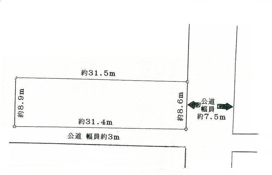 Compartment figure. Land price 8 million yen, Land area 275.73 sq m