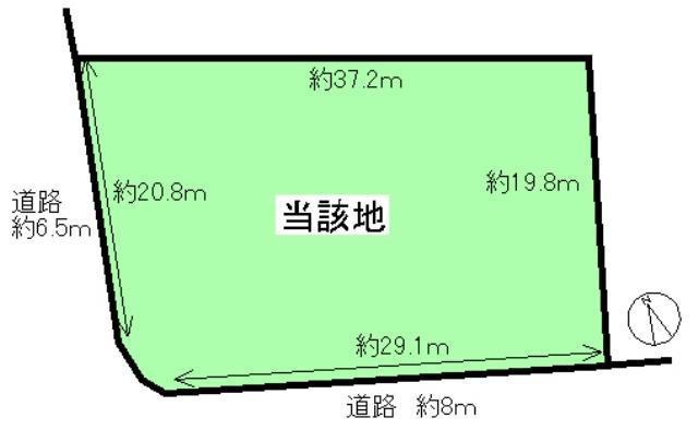 Compartment figure. Land price 46 million yen, Land area 820.51 sq m spacious about 248 square meters! Corner lot is the property! 