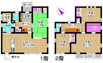 Floor plan. 32,800,000 yen, 4LDK, Land area 195.26 sq m , Building area 121.21 sq m