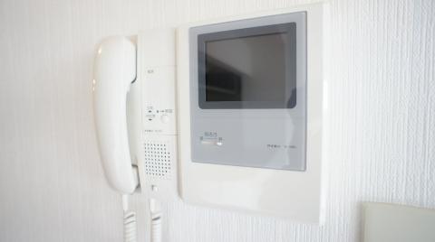 Security. Intercom with a camera