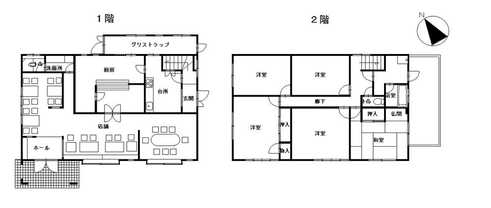 Floor plan. 25 million yen, 5DK, Land area 508.56 sq m , Building area 215.5 sq m
