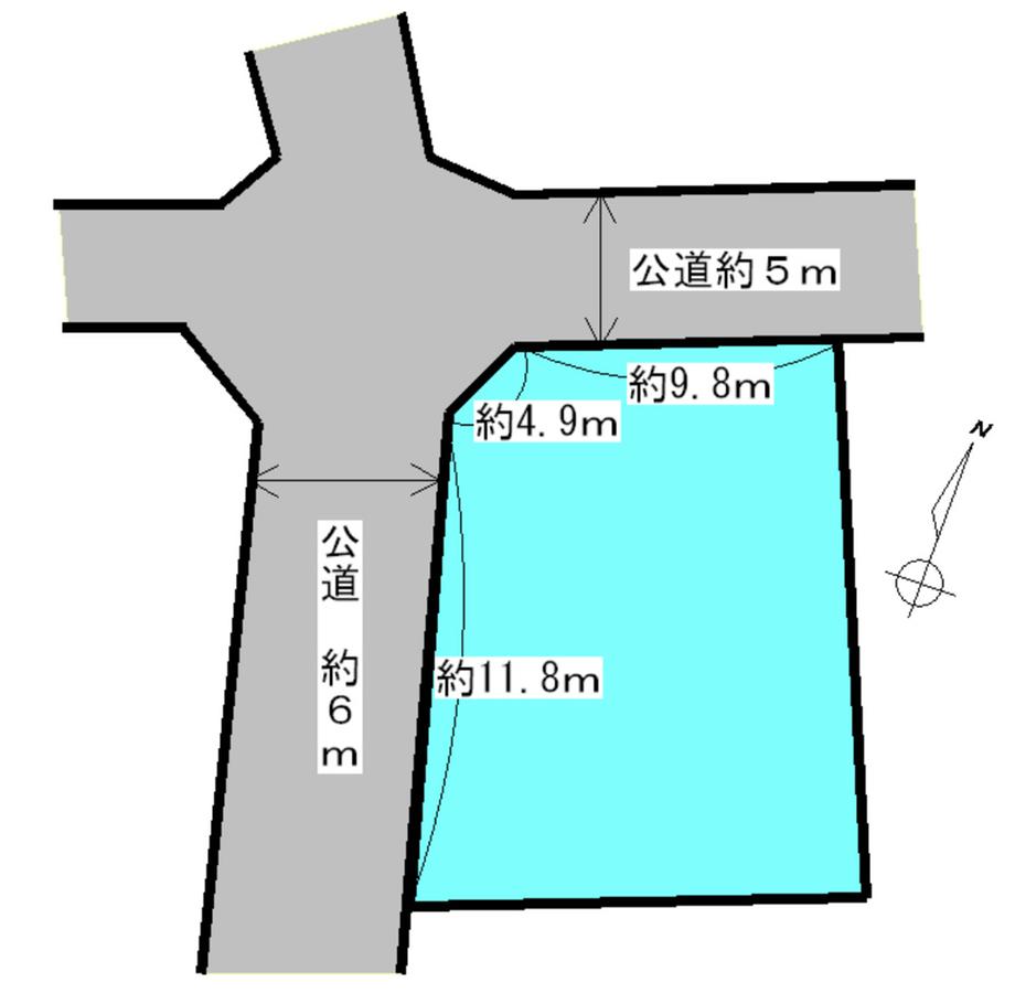 Compartment figure. Land price 11.8 million yen, Land area 207.62 sq m