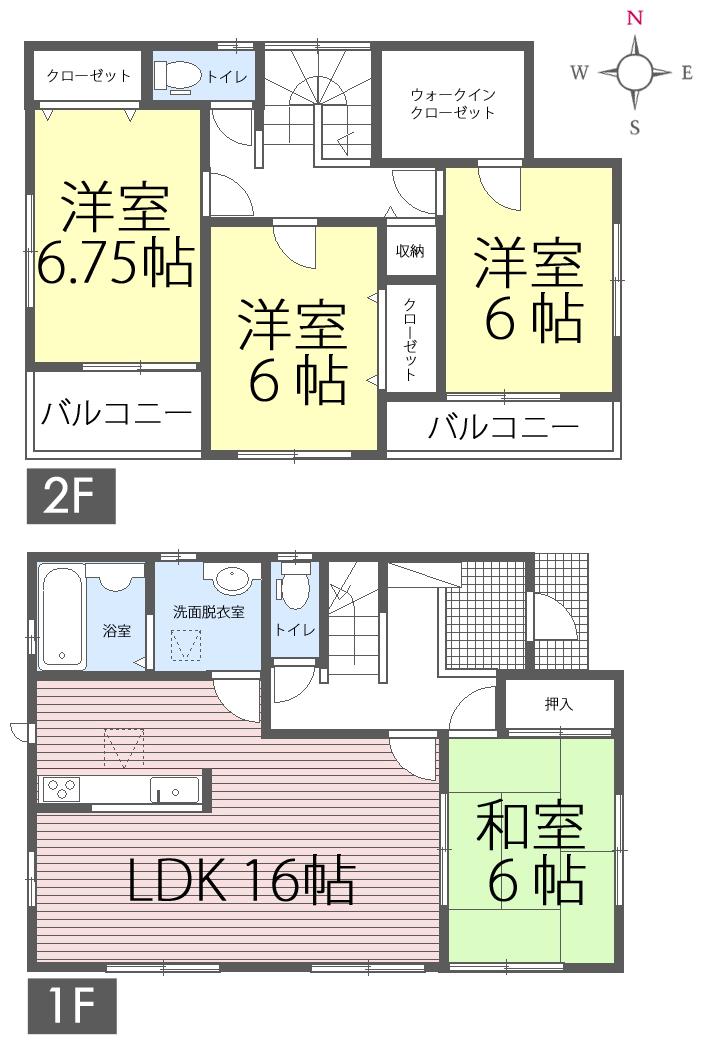 Floor plan. 22,800,000 yen, 4LDK, Land area 165.98 sq m , Building area 103.92 sq m