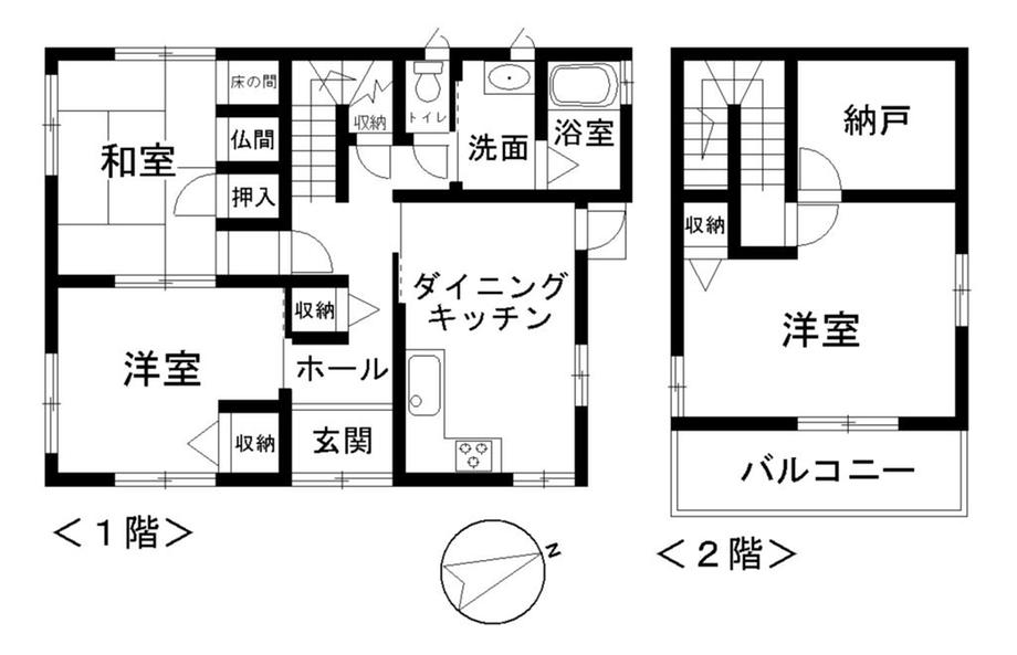 Floor plan. 16,900,000 yen, 3DK+S, Land area 217.55 sq m , Building area 85.99 sq m