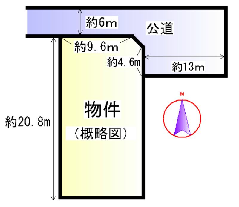Compartment figure. Land price 5,516,000 yen, Land area 260.82 sq m