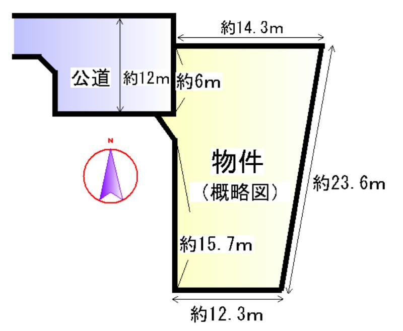 Compartment figure. Land price 6,038,000 yen, Land area 307.13 sq m