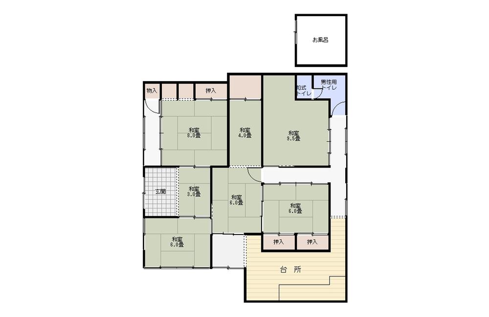 Floor plan. 4.8 million yen, 6DK, Land area 405.47 sq m , Building area 120.66 sq m